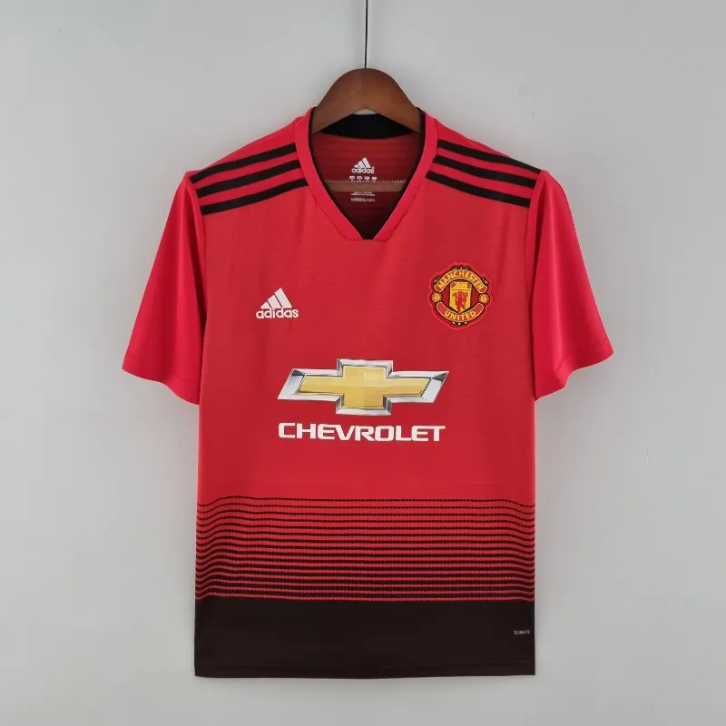 2018 2019 retro manchester united home football shirt 1