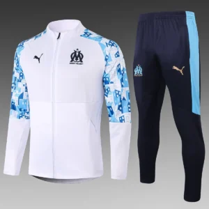 2021 marseille long zip jacket training suit jersey set 1