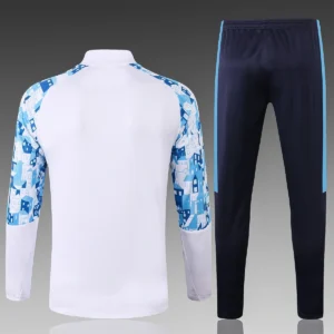 2021 marseille long zip jacket training suit jersey set 2