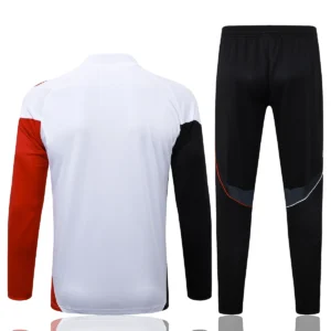 2025 2026 ajax half pull training suit white football shirt set 2