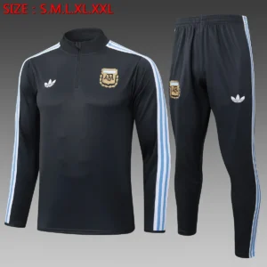 2025 2026 argentina half zipped training suit soccer jersey set 1