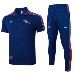 2025 2026 arsenal polo half zipper training suit jersey blue 1