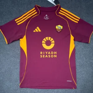 2025 2026 as roma home football shirt 1