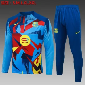 2025 2026 barcelona half pull training suit football shirt set 1