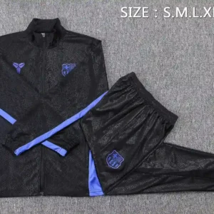 2025 2026 barcelona long zip jacket black training suit jersey set 2