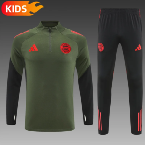 2025 2026 bayern munchen half pull training wear football shirt kids size 1