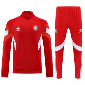 2025 2026 bayern munchen long zipped jacket training suit red football shirt 2