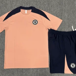 2025 2026 chelsea short sleeve training suit pink 1