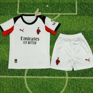 2025 2026 kids ac milan away soccer jersey 1