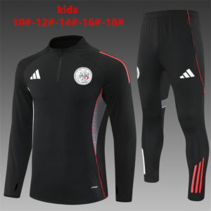 2025 2026 kids kit ajax black training suit football shirt 1