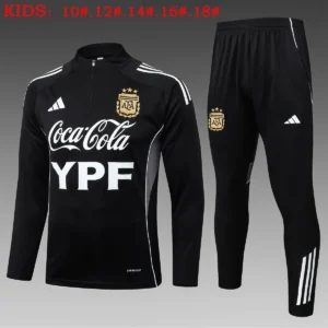 2025 2026 kids kit argentina half zipper training suit set 1