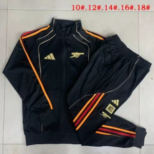 2025 2026 kids kit arsenal long zipped jacket training suit set e25179 1