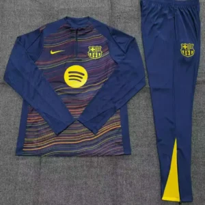 2025 2026 kids kit barcelona yellow blue training suit football shirt 2