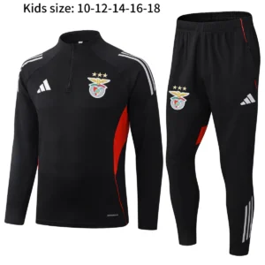 2025 2026 kids kit benfica half zipper training suit set 1