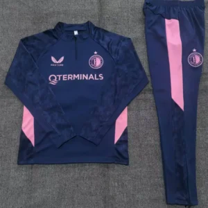2025 2026 kids kit feyenoord royal blue training suit football shirt 2