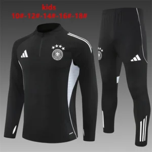 2025 2026 kids kit german black training suit football shirt 1