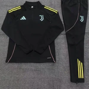 2025 2026 kids kit juventus black training suit football shirt 2