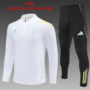 2025 2026 kids kit juventus white training suit football shirt 1