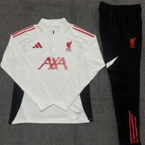 2025 2026 kids kit liverpool off white training suit football shirt 2