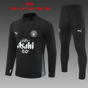 2025 2026 kids kit manchester city black training suit football shirt 1