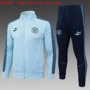 2025 2026 kids kit manchester city long zipped jacket training suit set 1