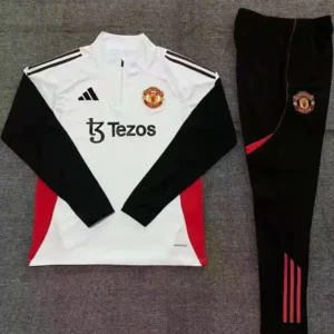 2025 2026 kids kit manchester united white training suit football shirt 2