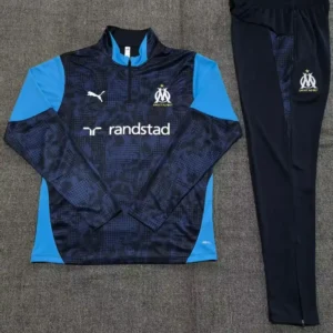 2025 2026 kids kit marseille royal blue training suit football shirt 2
