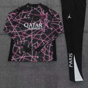 2025 2026 kids kit paris saint germain black pink training suit football shirt 2