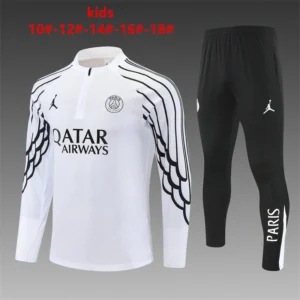2025 2026 kids kit paris saint germain white training suit football shirt 1