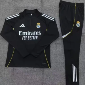 2025 2026 kids kit real madrid black training suit football shirt 2