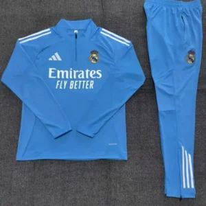 2025 2026 kids kit real madrid light blue training suit football shirt 2