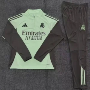 2025 2026 kids kit real madrid light green training suit football shirt 2