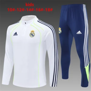 2025 2026 kids kit real madrid white training suit football shirt 1