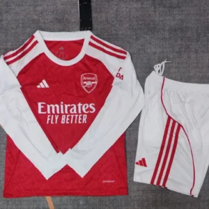 2025 2026 kids long sleeve arsenal home football shirt 1