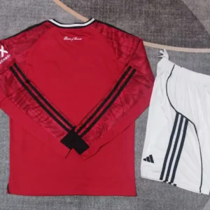 2025 2026 kids long sleeve manchester united home football shirt 2