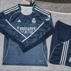 2025 2026 kids long sleeve real madrid away football shirt 1
