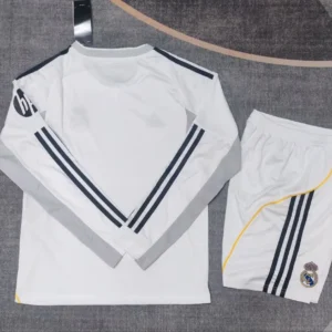 2025 2026 kids long sleeve real madrid home football shirt 2