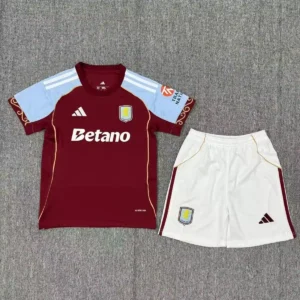 2025 2026 kids size aston villa f c home football jersey 1