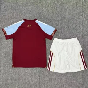 2025 2026 kids size aston villa f c home football jersey 2