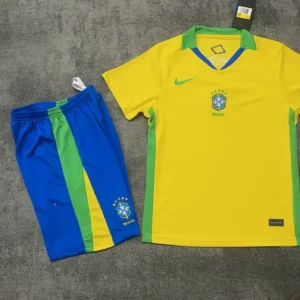 2025 2026 kids size brazil home football shirt 2