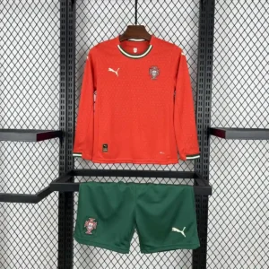 2025 2026 kids size long sleeve portugal home football shirt 1