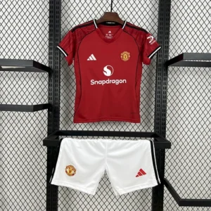 2025 2026 kids size manchester united home football shirt 1
