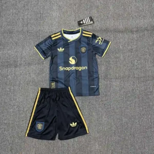 2025 2026 kids size manchester united second away football shirt 1