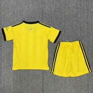2025 2026 kids size newcastle united yellow goalkeeper football shirt 2