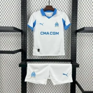 2025 2026 kids size olympique de marseille home football shirt 1