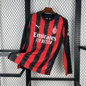 2025 2026 long sleeve ac milan home football shirt 1