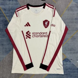 2025 2026 long sleeve liverpool away soccer jersey 1