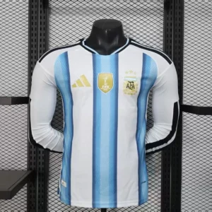 2025 2026 long sleeve player argentina home soccer jersey 1