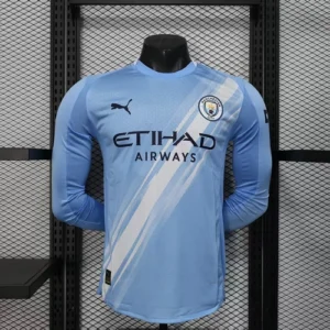 2025 2026 long sleeve player version manchester city home football shirt 1