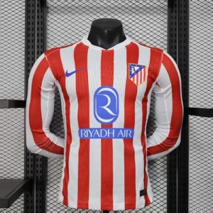2025 2026 long sleeve players atletico madrid home football shirt 1